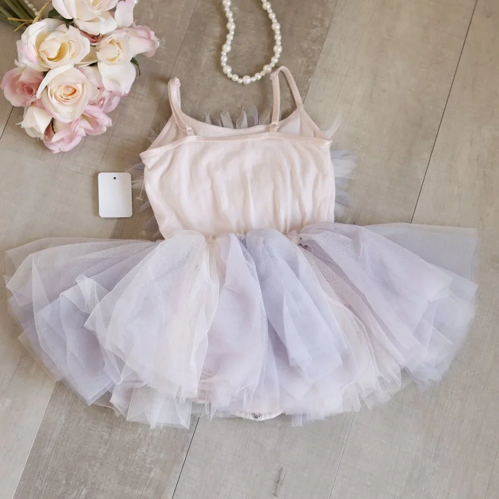 Tutu Du Monde Bebe Tutu Dress Pearl-Pink Lavender Crescent Moon Portrait Party - Picture 6 of 8
